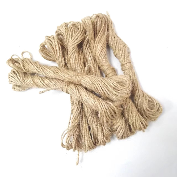 麻绳 三合股黄麻绳工艺品麻绳捆扎装饰用